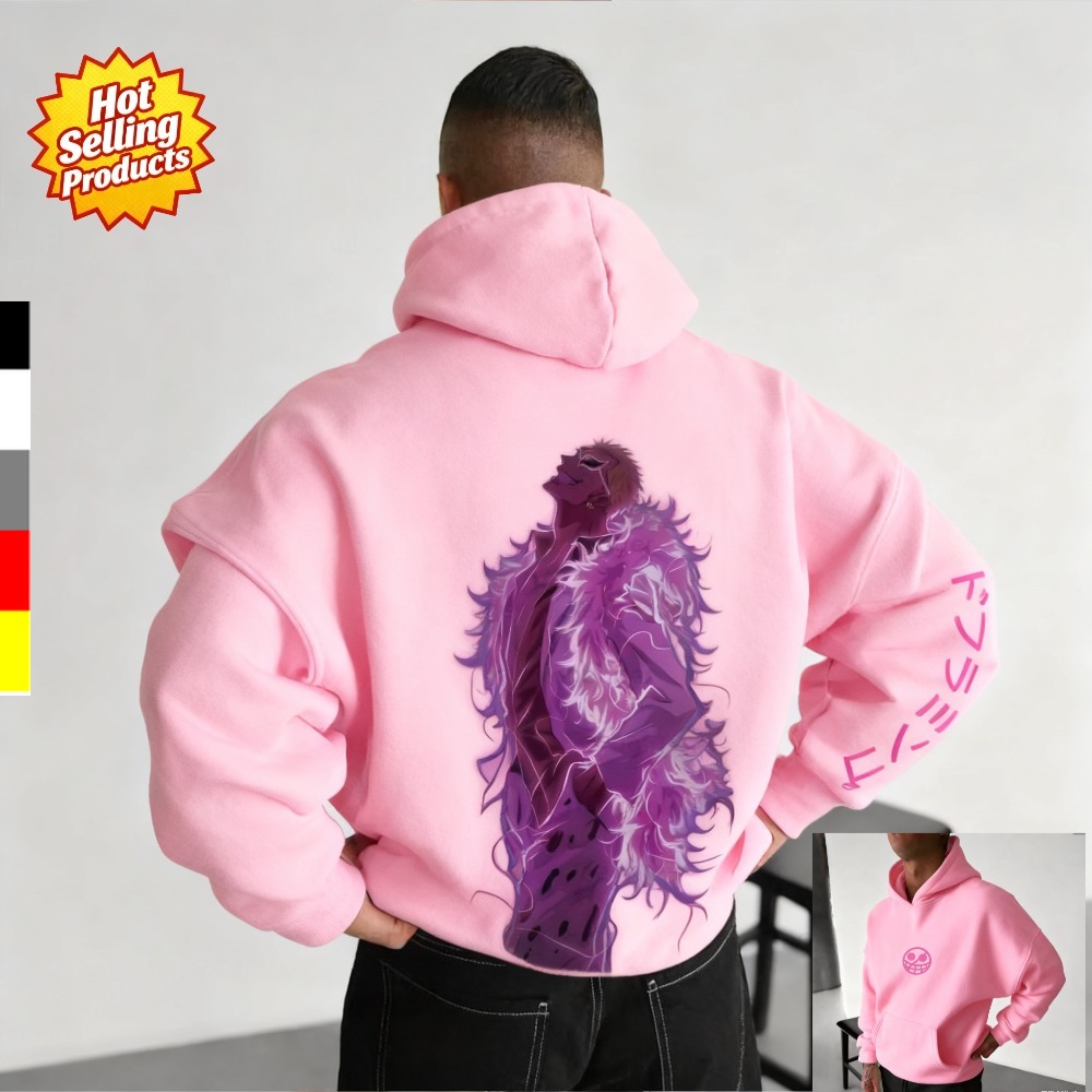 Anime Merchandise Store In Japan - Цельная толстовка с капюшоном Donquixote Doflamingo,