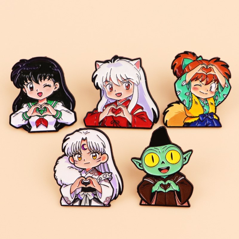 Enamel Pin Set - Милые эмалевые значки с волчьими ушками