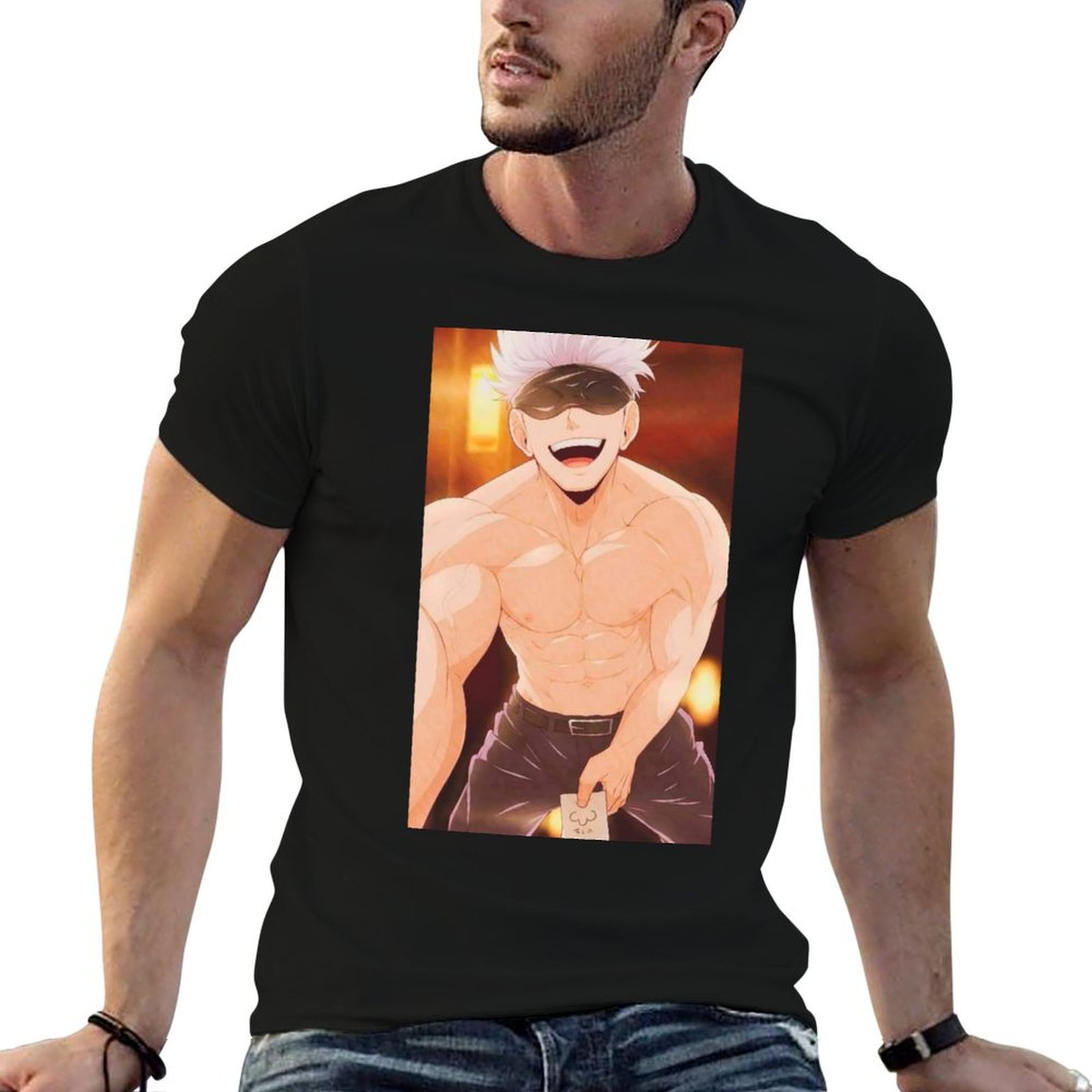 Anime Merchandise Shirt - Футболка Gojo Satoru Merchandise, мужские футболки