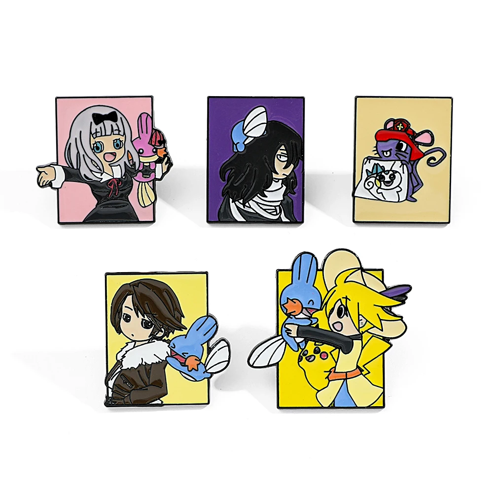 Enamel Pin Set - Набор из 5 брошей с персонажами