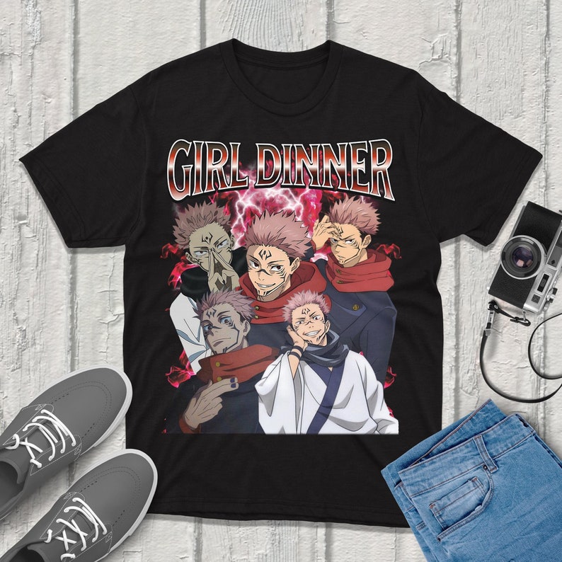 Anime Merchandise Shirt - Футболка Sukuna Jujutsu-Kaisen, уличная одежда, одежда