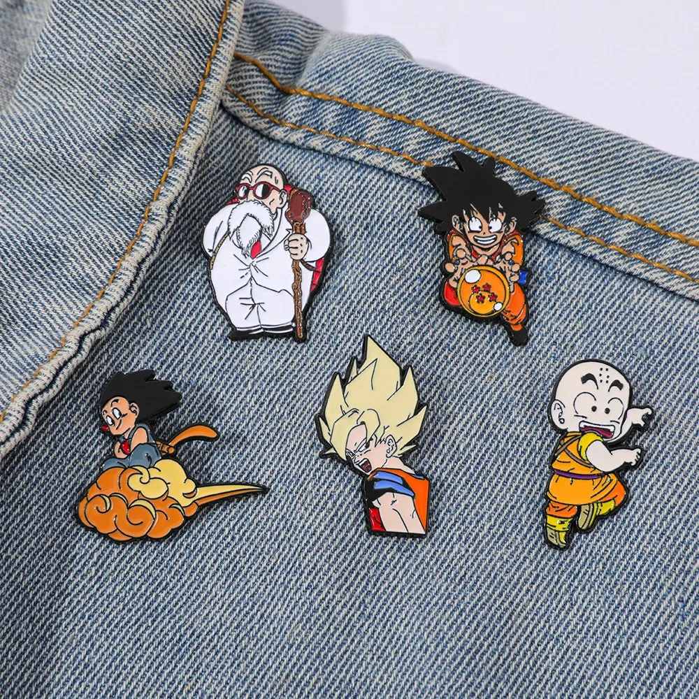 Enamel Pin Set - 5 шт. классических популярных аниме-брошей ​