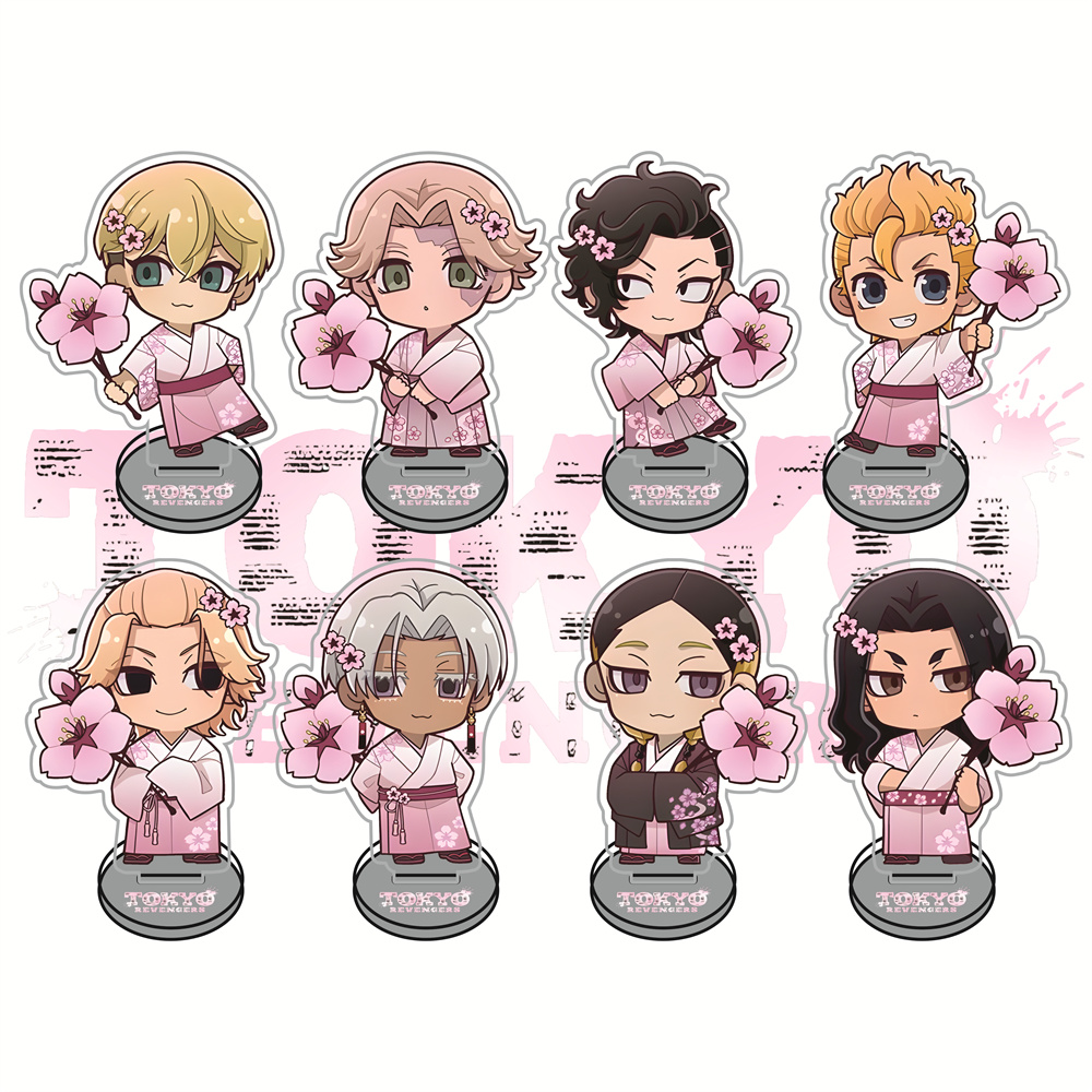 Anime Merchandise Tokyo - Акриловые фигурки-брелоки Tokyo Revengers «Цветение сакуры»,