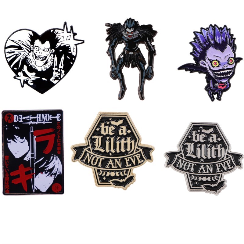 Enamel Pin Set - Милые готические темные эмалевые значки с