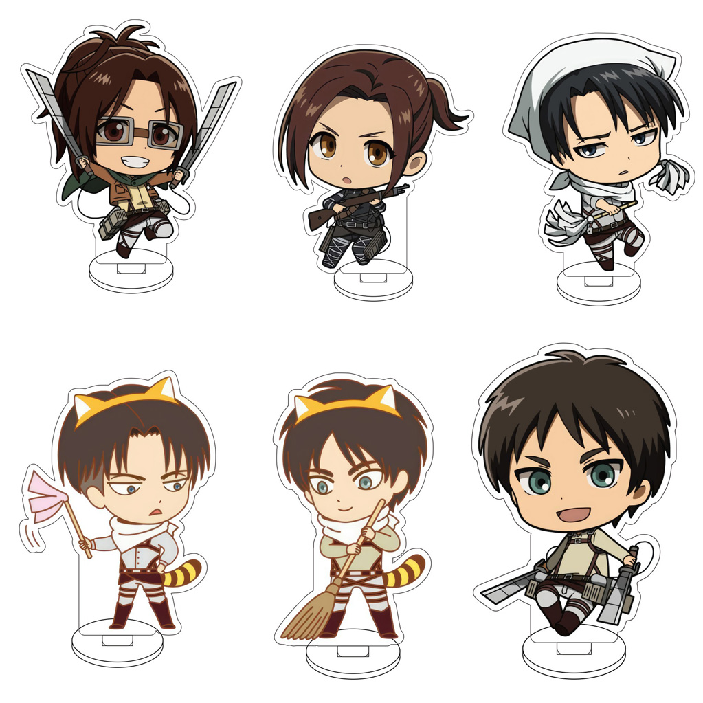 Anime Merchandise Gift - Акриловая фигурка-подставка 10 см: Атака Титанов