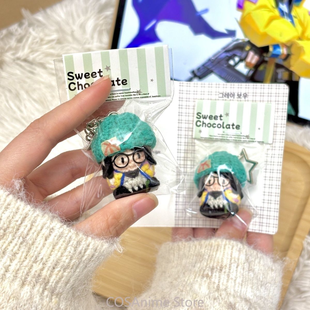 Anime Merchandise Bag - Плюшевый брелок-подвеска VALORANT Killjoy для косплея,