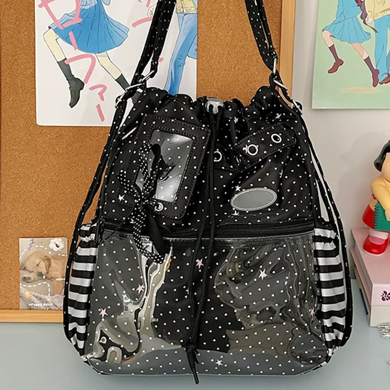 Рюкзак на шнурке в горошек, бо – обзор и цена Anime Tote Bag
