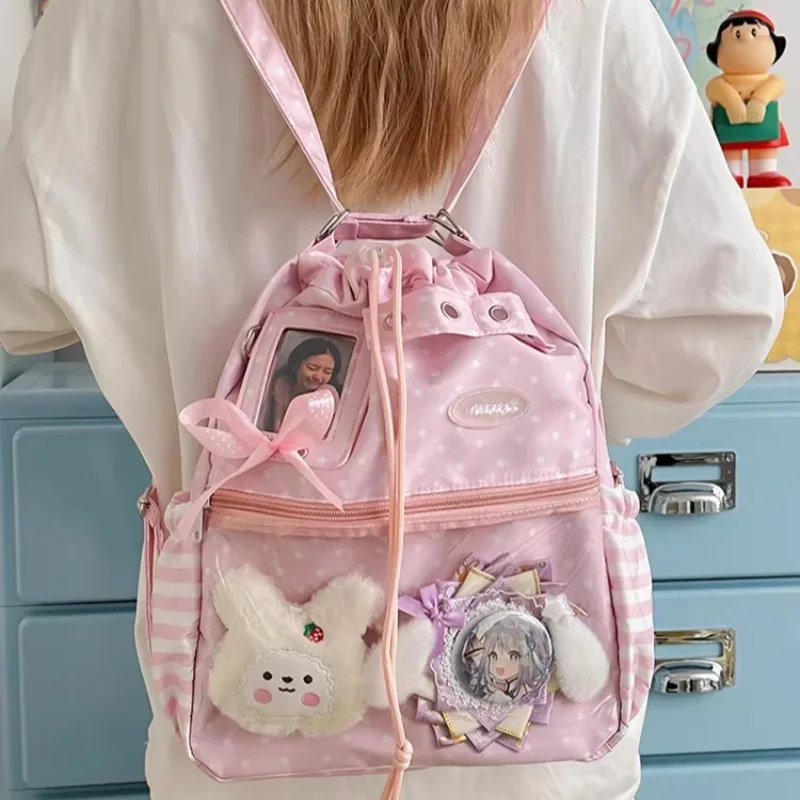 Рюкзак на шнурке в горошек, бо – обзор и цена Anime Tote Bag