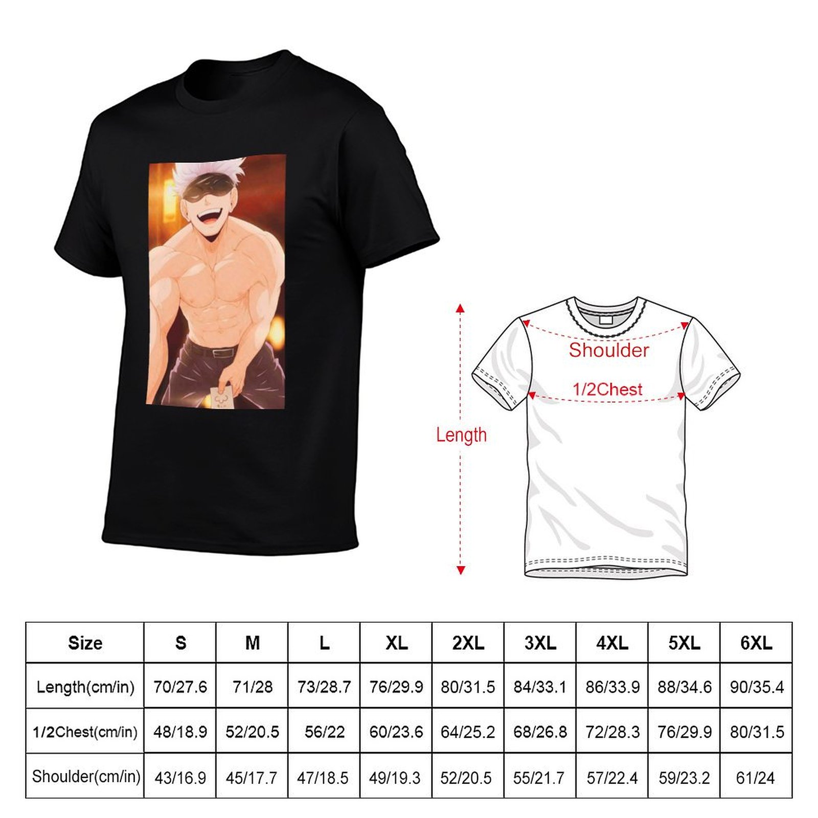 Футболка Gojo Satoru Merchandi – обзор и цена Anime Merchandise Shirt