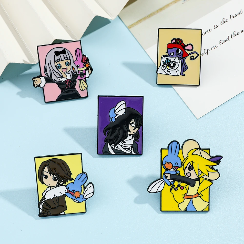 Набор из 5 брошей с персонажам – обзор и цена Enamel Pin Set