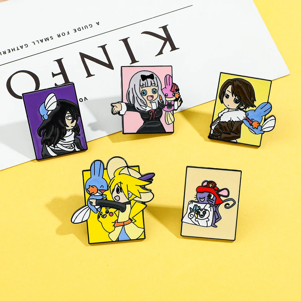 Набор из 5 брошей с персонажам – обзор и цена Enamel Pin Set