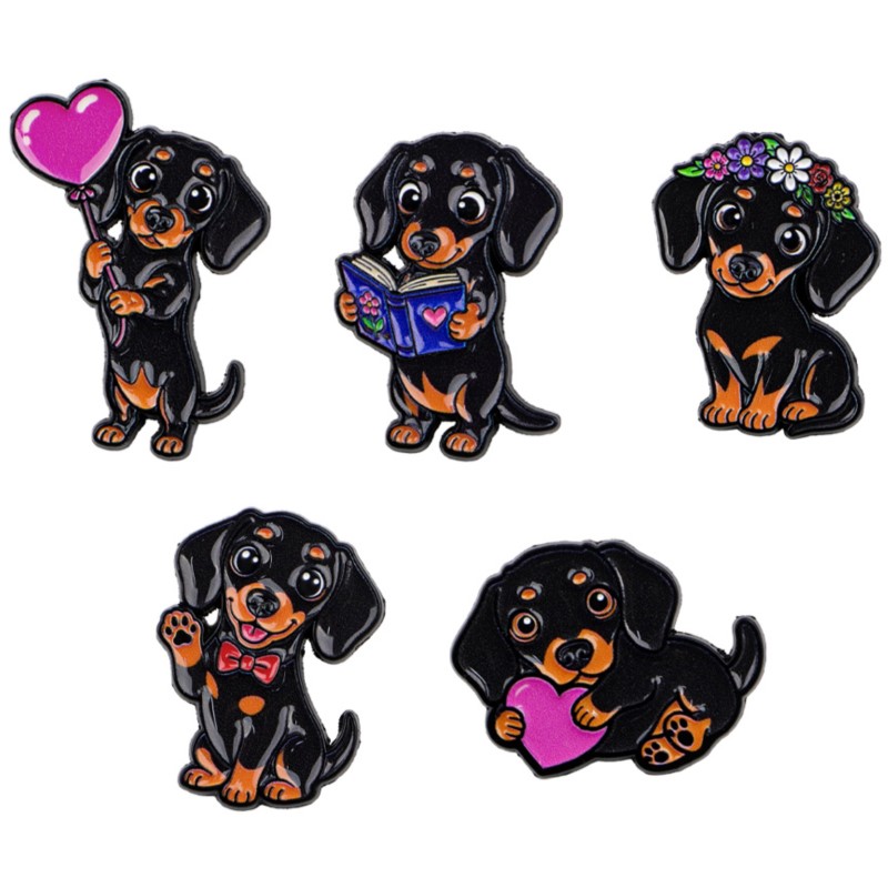 Набор из 5 эмалевых значков с  – обзор и цена Enamel Pin Set