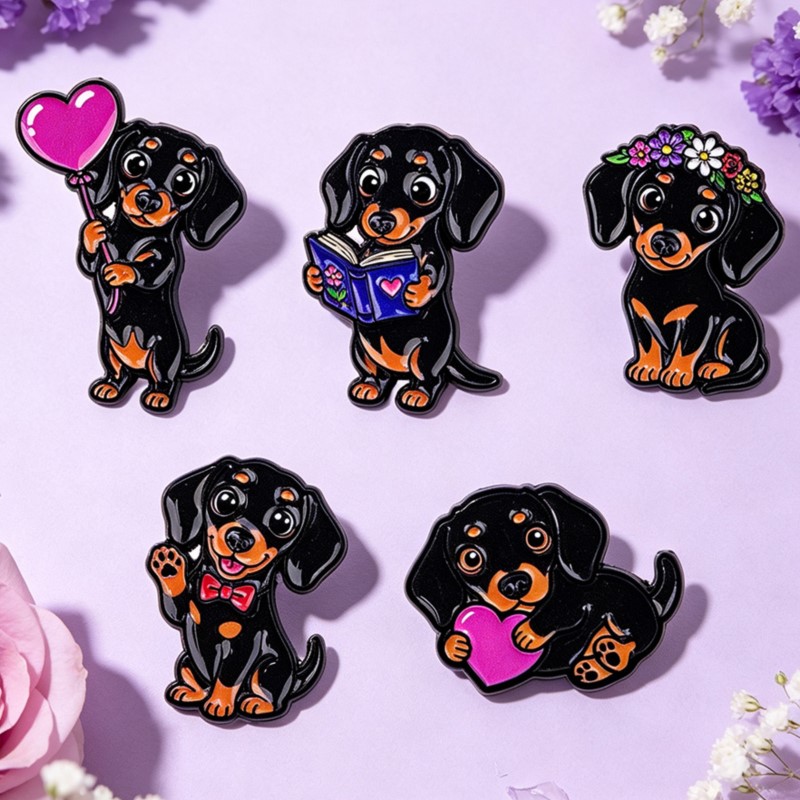 Набор из 5 эмалевых значков с  – обзор и цена Enamel Pin Set