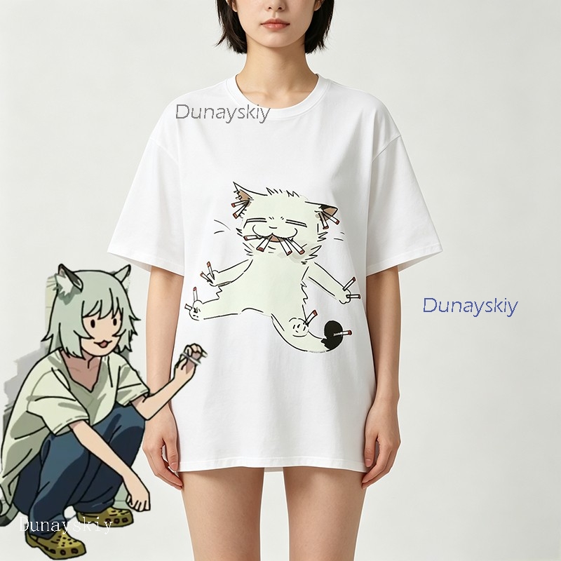 Футболка YesOk Chainsmoker Cat – обзор и цена Anime Merchandise Shirt