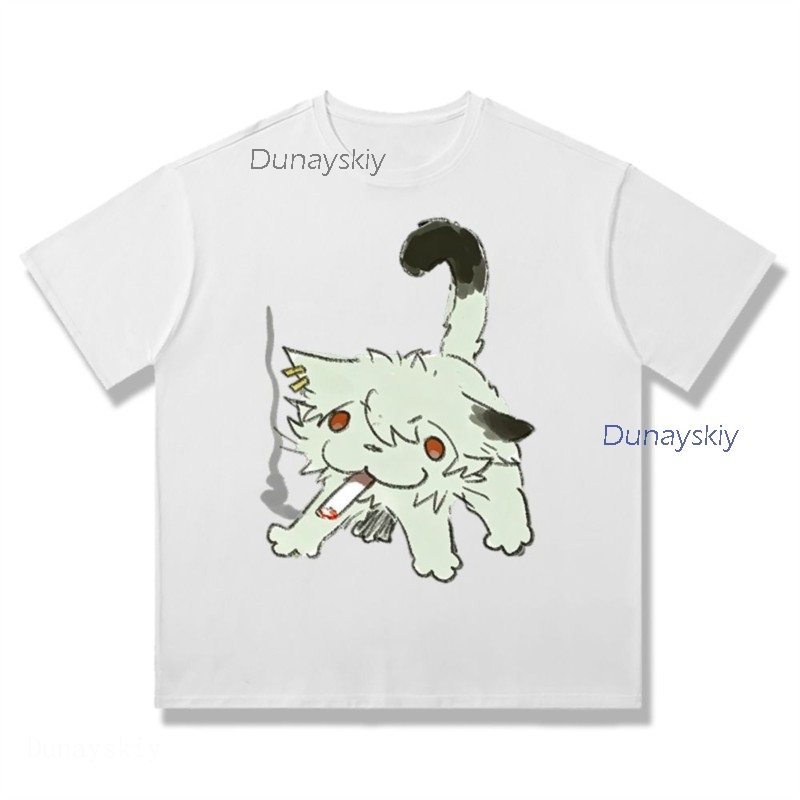 Футболка YesOk Chainsmoker Cat – обзор и цена Anime Merchandise Shirt