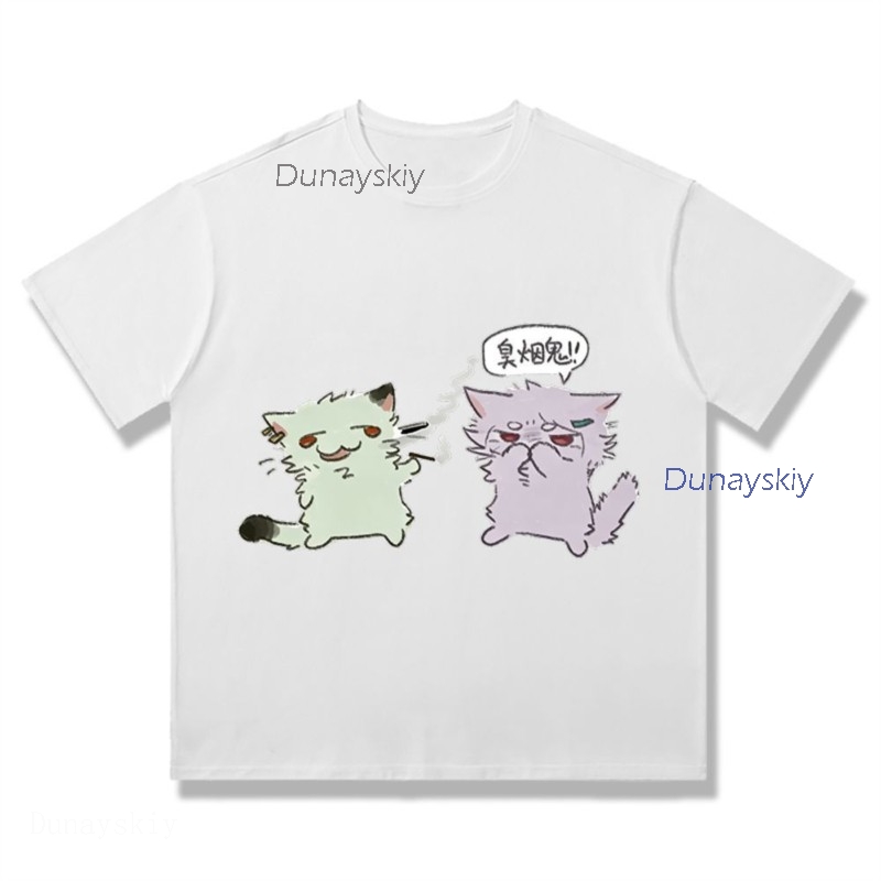 Футболка YesOk Chainsmoker Cat – обзор и цена Anime Merchandise Shirt