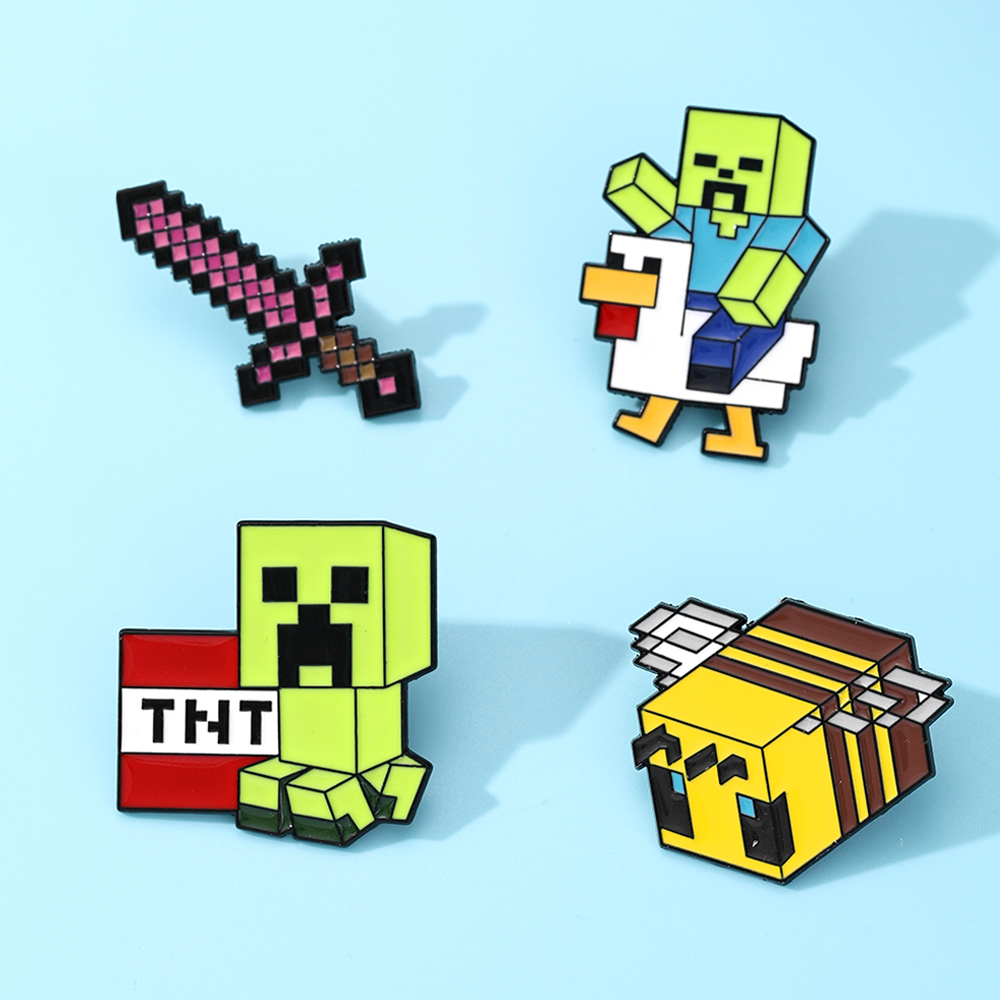 Набор из 4 эмалевых значков: м – обзор и цена Enamel Pin Set