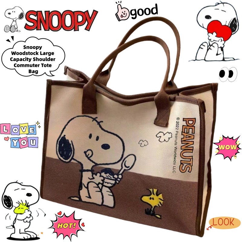 Сумка-тоут Snoopy Woodstock с  – обзор и цена Anime Tote Bag
