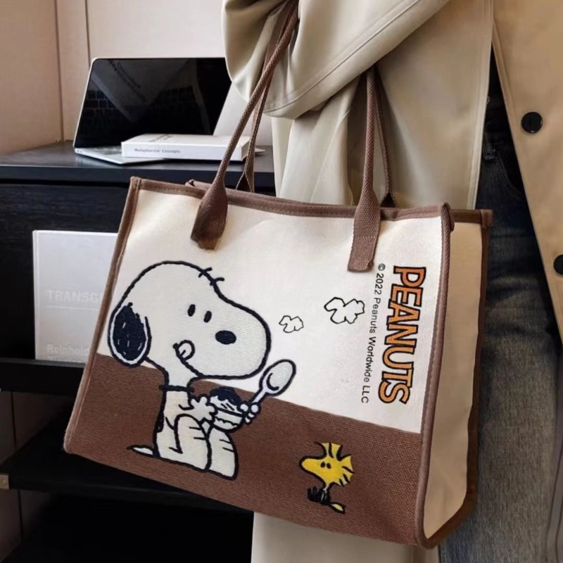 Сумка-тоут Snoopy Woodstock с  – обзор и цена Anime Tote Bag