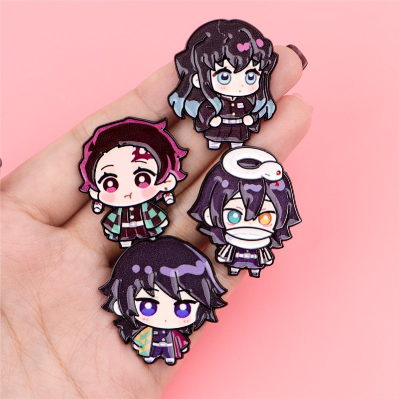 Милые эмалевые значки в Q-стил – обзор и цена Enamel Pin Set