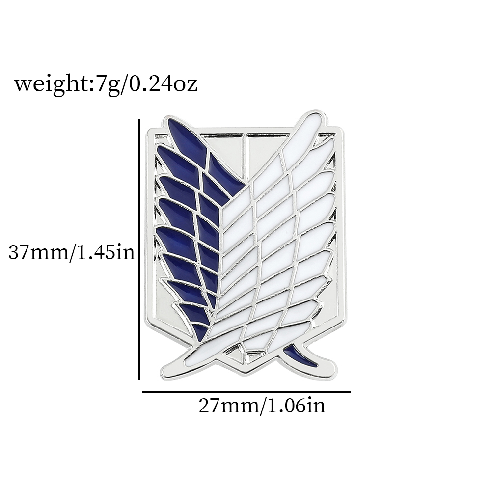 Аниме-брошь «Атака Титанов»: Э – обзор и цена Enamel Pin Set